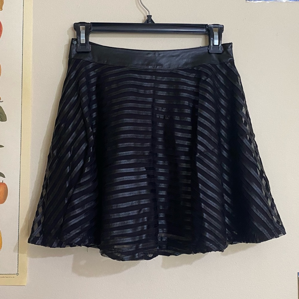 Black Zipper Skirt